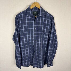 Rodd & Gunn‎ Plaid Button Up Shirt Mens M Sports Fit Woven Italy Blue